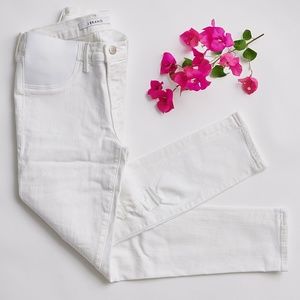 J Brand Maternity Skinny Jeans, White, Size 25